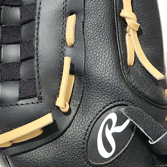 Rawlings RSB SS13W 13 Inch Left Hand Thrower Black Leather Softball Glove - Picture 11 of 15